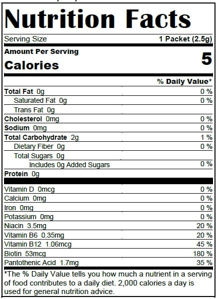 Great Value Energy Sugar Free Blueberry Acai Energy Drink Mix, 0.08 oz, 10 Packets