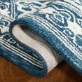 thumbnail image 5 of SAFAVIEH Trace Dulcibella Floral Bordered Wool Area Rug, Navy/Light Blue, 5' x 8', 5 of 9