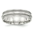 thumbnail image 1 of Solid 925 Sterling Silver 7mm Unique Plain Classic Wedding Band Ring Size 9, 1 of 5