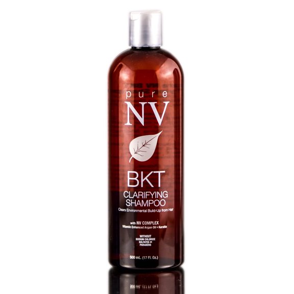 17 oz , Pure NV BKT Clarifying Shampoo, Envy Hair Scalp, Pack of 1 w/ SLEEK Teasing Comb