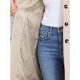 thumbnail image 5 of INSPIRE CHIC Stand Collar for Women  Mid-Long Button-Down Winter Overcoat S Apricot, 5 of 6