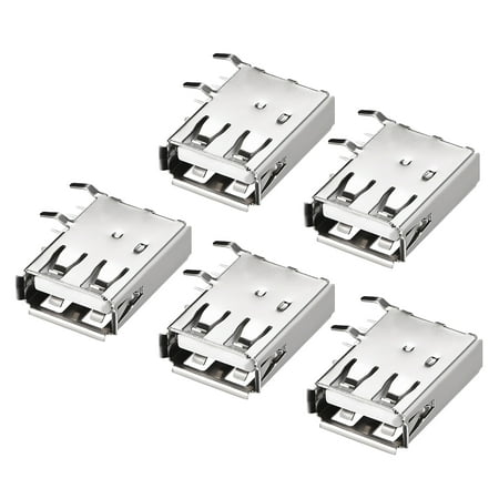 PCB USB Connectors A Type Female Jack Side Insert Long Body Curled Edge (Best Female Body Type)
