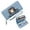 Blue, variant on Zipper Lady Credit Card Case Wallet Multiple Card Slots Wallet for Women Grumpy Cat Minimalist Design Disappointed Expression Perfect for Parties, Work & Casual Use, Soft Texture