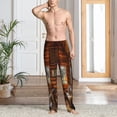 thumbnail image 2 of Balery Log Cabin Inside Pantalones de pijama para hombre, pijama ultraligero, pantalón de descanso-Small, 2 of 6
