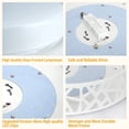 thumbnail image 5 of DingLiLighting 18.5" Modern Dimmable Ceiling Light with Remote White Flush Mount Ceiling Light for Living Room Dining Bedroom Kitchen, Bulbs Included, 5 of 7