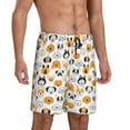 thumbnail image 2 of Fotbe Dog Faces Pajama Shorts for Men, Men's Pajama Bottoms, Sleepwear,Short Pajama Pants-3X-Large, 2 of 9