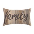 thumbnail image 1 of VHC Brands Sawyer Mill 22x14in Rectangular Throw Pillow, Family, Charcoal, 1 of 5