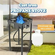 Kapas Outdoor & Indoor Portable Propane Stove, Single Burners with Gas Premium Hose, Detachable Legs for Backyard Kitchen, Camping Grill, Hiking Cooking, Outdoor Recreation