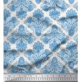thumbnail image 1 of Soimoi Modal Satin Fabric Swirls & Paisley Printed Fabric 1 Yard 42 Inch Wide, 1 of 3