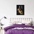 thumbnail image 3 of YCCJ-African American Wall Art Minimalist Painting, Abstract Gold&Black Woman Poster Portrait Artwork Modern Home Unframed Ready To Hang For Living Room Bedroom Decoration 12*16 Inch, 3 of 8