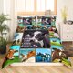 thumbnail image 3 of Juego de Fundas de Edredón Twin con estampado de Vaca Lechera Tema de Animales de Granja, 3 of 7