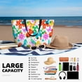 thumbnail image 3 of Yiaed Colorful Air Balloons Print Large Capacity Beach Travel Bag - Waterproof Zipper Vacation Tote for Sandproof Storage, and Camping, 3 of 5