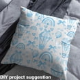 thumbnail image 2 of Homewish Cartoon Rainbow Bow Knot Fabric by the Yard 1 Yard,Hot Air Balloon Home Decor Fabric by the Yard,Blue White Sewing Fabric For Girls Boys,Luxury Bedroom Decor, 2 of 6