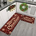 thumbnail image 7 of PONPRNGY 2 Pcs Christmas Kitchen Rugs and Mats for Floor Non Slip Backing Mat Merry Christmas Kitchen Decor Kitchen Rug Sets Xmas Decor, 7 of 7