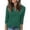 *Army Green, variant on Women's 3/4 Sleeve V-Neck Henley T-Shirts,Ladies Casual Notch Collar Button Down Loose Fit Tops,Breathable Summer Daily Wear Blouses For Women,Purple,S-2XL