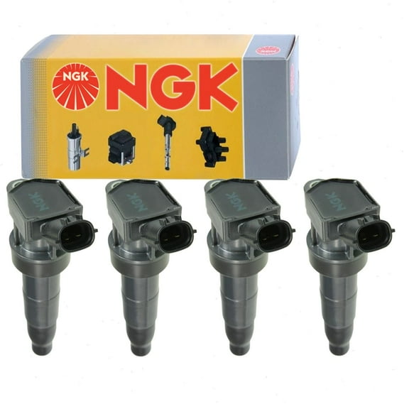 4 pc NGK Ignition Coils compatible with Hyundai Sonata 2.4L L4 2008-2014