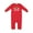 Red, variant on Inktastic Football My Daddy is the Coach Baby Romper Coveralls