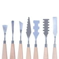 thumbnail image 3 of Herramientas de Accesorios de Pintura Al Acrílica de Cuchillos de Metal 10 piezas Perfecl Espátula de paleta de pintura al óleo, 3 of 3