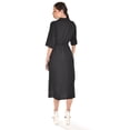 thumbnail image 3 of Vestido camisero con moño Roman Fashion /Juvenil, 4341 (Negro lineas) negro M, 3 of 5