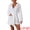 White, variant on Fuzzy Hooded Plush Bath Robe Mini Bathrobe S Pink