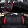 thumbnail image 3 of Maidao Car Seat Covers Universal Fit for Lexus for SC/Soarer 1992-2000 5 Seats Water Resistant Front Rear Cushion Protector with Headrest Black and Red, 3 of 6