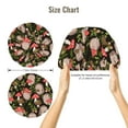 thumbnail image 5 of Naloa Edgehog and Mushrooms Adjustable Hair Bonnet for Sleeping, Hair Wrap Sleep Cap Turban for Women Men, Curly Straight Hair Long Large Braid Unisex, 5 of 6