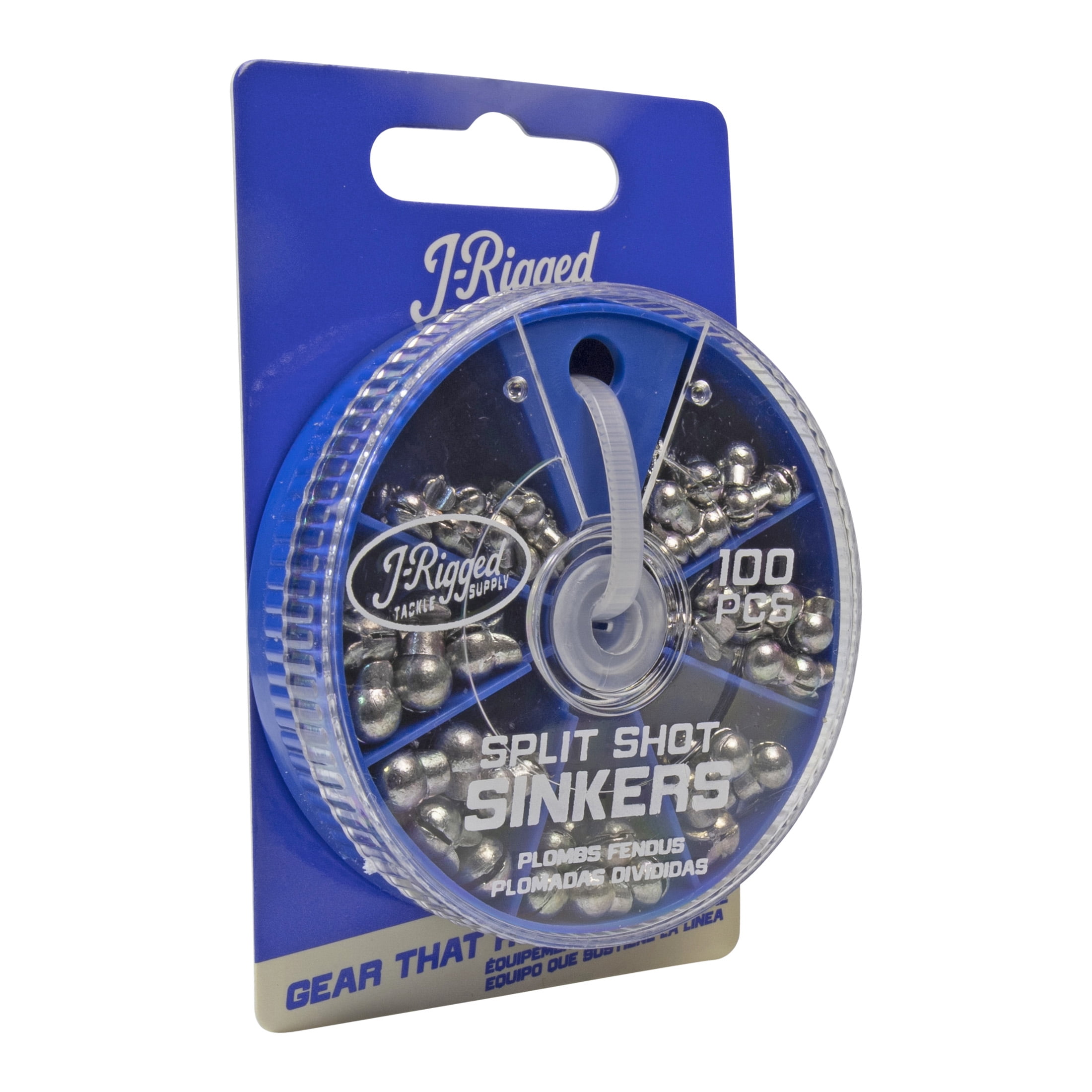 J-Rigged Tackle Supply Removable Split Shot Sinker Assortment