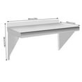 thumbnail image 2 of Stainless Steel 12" x 24" Commercial Kitchen Wall Shelf Restaurant Shelving, 2 of 21