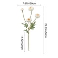 thumbnail image 3 of Loto Simulado De Plástico Ramo de 4 flores de loto artificiales blancas para decoración del hogar, bodas, fiestas y decoración de interiores. JASKFLY, 3 of 8