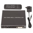 thumbnail image 1 of Controlador de vídeo de pared de TV DVI, interfaz Multimedia HD giratoria de 180 grados, procesador de pantalla de empalme con control remoto, enchufe europeo de 100-240V, 1 of 5