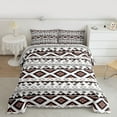 thumbnail image 2 of Homewish Rustic Western Aztec Full Size Comforter Sets,Vintage Bohemain Tribal Bedding Comforter Set,Gray Brown Bedding Sets For Men Women,Breathable Home Decor Reversible,3-Piece, 2 of 8