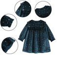 thumbnail image 6 of LYMAYTER Kids Girls Lace Dresses Toddler Long Sleeve Party Princess Dress Little Girls Spring Fall Velvet Sundress for 4-10 Years, 6 of 9