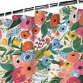 thumbnail image 3 of Waterproof Beautiful Colorful Floral Shower Curtain 72x72 Inch Boho Style Polyester Unique Shower Curtain for Bathroom Hotel Home Decor with 12 Plastic Hooks, 3 of 5