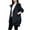 Black, variant on Quinlirra Light Jackets for Women 2025 Women's New Casual Fashion In The Long Thin Coat Temperament Casual Coat