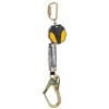MSA 10157860 Workman Mini Personal Fall Limiter, Twin-Leg, 36CL Rebar Steel Snap Hook, ANSI, 5' Length