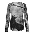 thumbnail image 5 of Tops casuales de cuello redondo de manga larga con estampado de Halloween para mujer Fridja czfsfas2737, 5 of 5