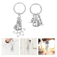 thumbnail image 3 of Miangastore 2 Pcs Chemical Mlecular Keychain Microscope Decorative Hanging Keyring Measuring Cup Key Holder Graduation Gift for Teacher Student Friends, 3 of 9
