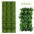 thumbnail image 1 of Agiferg 18 Pocket Vertical Greening Hanging Wall Garden Plant Grow Pot Bag Planter, 1 of 2