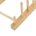 thumbnail image 4 of Natural Bamboo Non- Plate Holder Dish Rack, No Deformation Living Room For Study Kitchen, 4 of 8