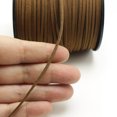 thumbnail image 5 of U8MO 100 Yards Coffee Faux Suede Flat Leather Cord Lace 2.6mm Jewelry String, 5 of 6