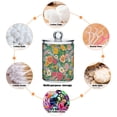 thumbnail image 6 of Yayeee 4 Pack Qtip Holder Bathroom Cotton Swab Canister with Lid Clear Dispenser Set, Floral Pattern, 6 of 6