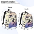 thumbnail image 5 of Geaub not all those who wander are lost durable canvas backpack: stylish, lightweight, and spacious with adjustable straps, 5 of 7