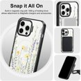 thumbnail image 6 of Magnetic Case for iPhone 13 Pro Max, 10ft Military-Grade Protection, Compatible with Magsafe, Shockproof Phone Case for iPhone 13 Pro Max - Wild Meadow - Clear Black, 6 of 7