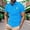 Sky Blue1, variant on ZOYOEN Mens St Patricks Day Polo Shirts- Flag Print Short Sleeve Patriotic Casual Irish Shirts Army Green Size 2XL