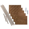 thumbnail image 1 of FASÄDE Rings Decorative Vinyl Backsplash 15 sq ft Kit in Antique Bronze, 1 of 6