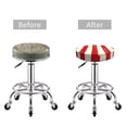 thumbnail image 4 of Salouo America Flags2 Pattern Bar Stool Cushion Cover, Round Crease-Resistant Stretchy Dustproof Stool Seat Slipcover for Bar Round Chair-12 inch, 4 of 6