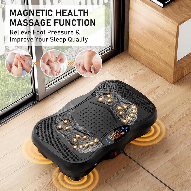 Vibration Plate Exercise Machine, 130 Level Full Body Workout Vibrating Plate for Lymphatic Drainage Weight Loss, 450 Lbs Capacity Shake Fitness Platform with Resistance Bands Bluetooth for Women Men - Walmart.com Vibration Plate Exercise Machine, 130 Level Full Body Workout Vibrating Plate for Lymphatic Drainage Weight Loss, 450 Lbs Capacity Shake Fitness Platform with Resistance Bands Bluetooth for Women Men - Walmart.com
