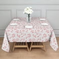 thumbnail image 4 of 42x42 Inch Waterproof Square Tablecloth, Thickened Polyester Table Cover for Dining & Parties, Floral Print, 4 of 6