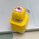 thumbnail image 5 of Botón De Cerdo Llavero con forma de cerdo brillante que emite voz, con sonido de náuseas, antiestrés y luces de colores, color amarillo, una sola pieza. Rkxzt, 5 of 6