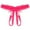Pink, variant on Women's Crotchless Underwear Pink Panties Women's Exotic Underwear Cheeky Panties One Size